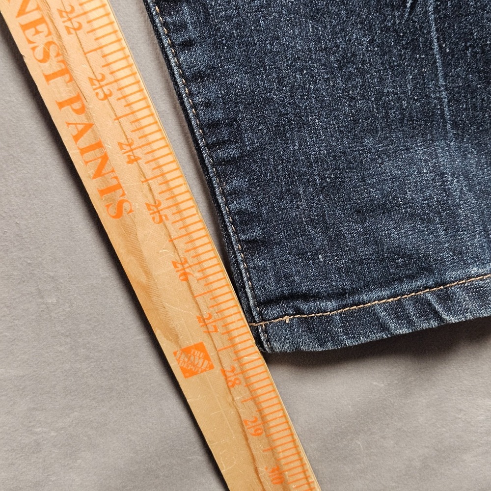 Rocawear Jeans Mens 38x28 Slim Fit Dark Wash Embroidered Pocket Streetwear Logo - Picture 8 of 12